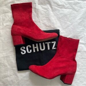 NEW Schutz Suede Leather Ankle Boots